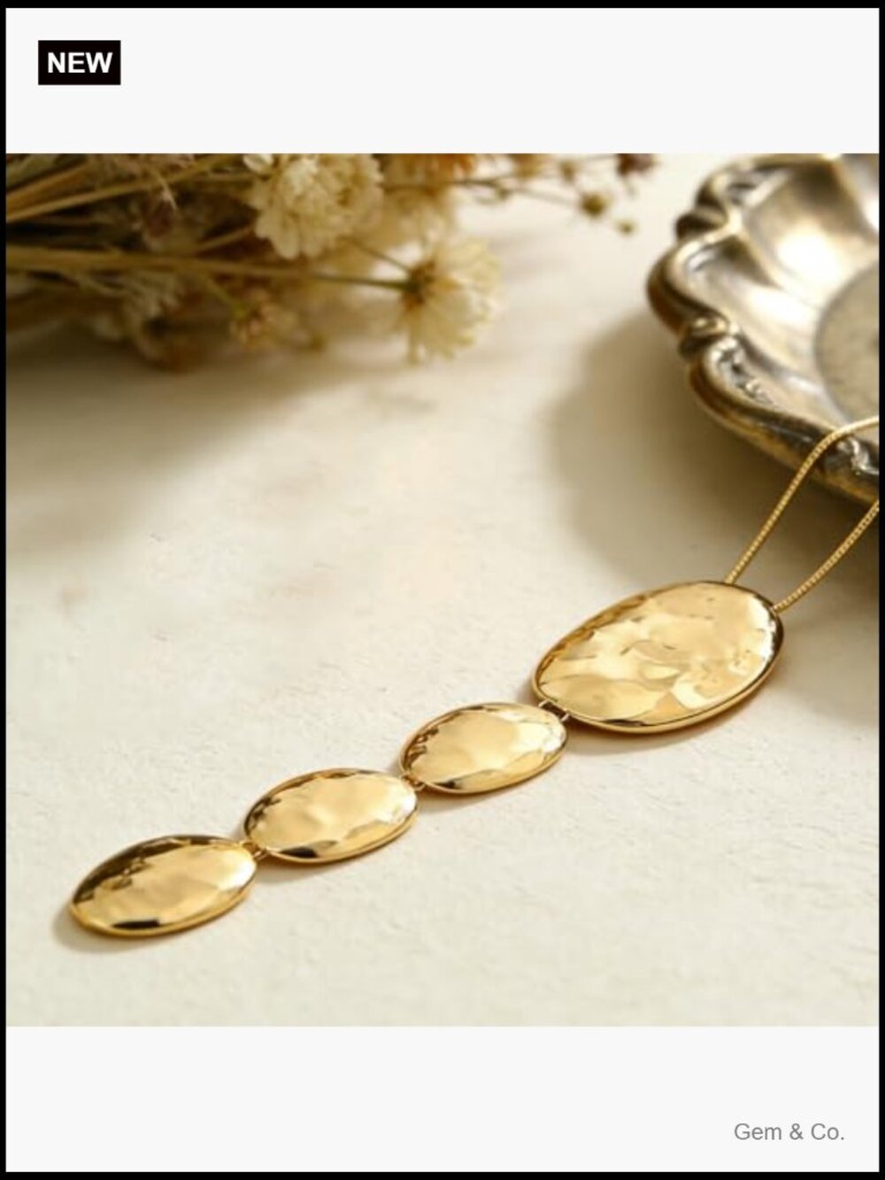 Gold Statement Earrings and Necklace Set Chunky Jewelry for Women - Picture 7 of 7